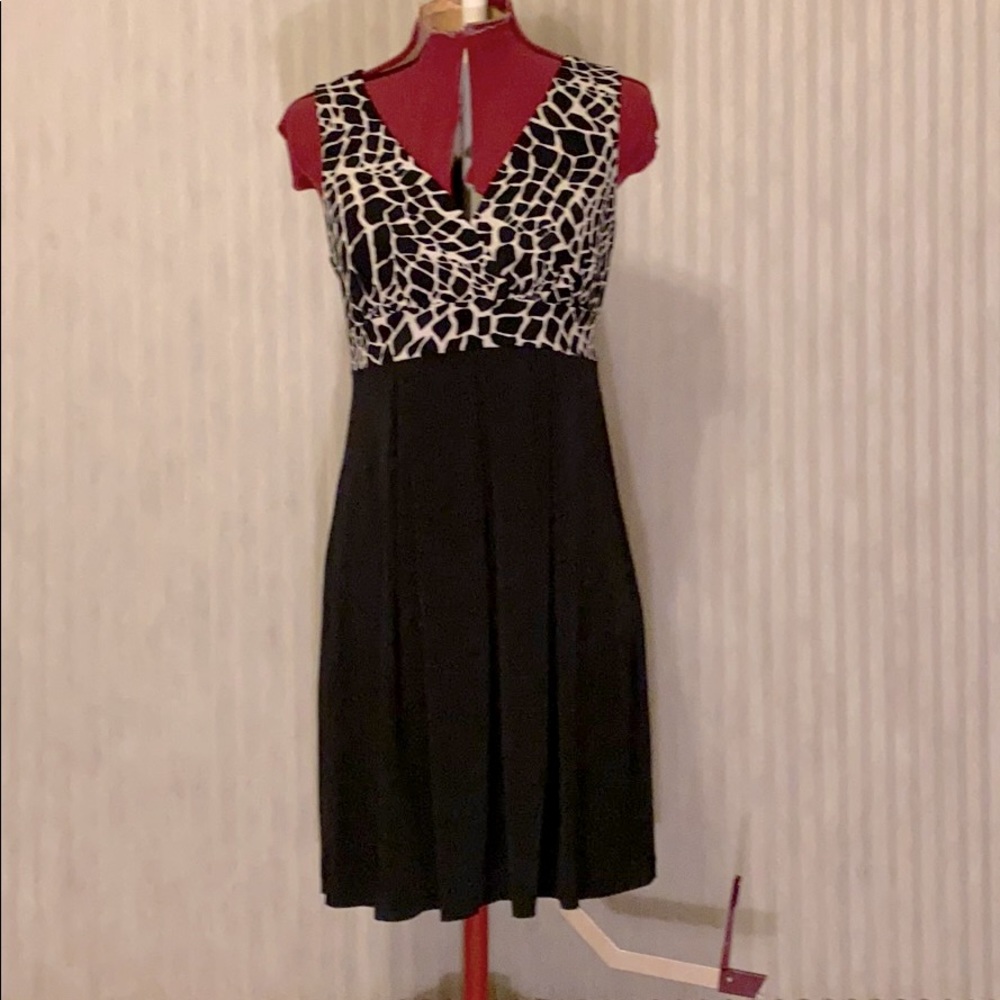 Animal print work dress